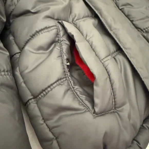 Calvin Klein Jeans Red and Black Hooded Jacket - Picture 8 of 9